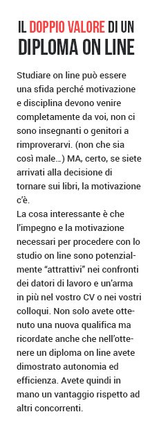 Il doppio valore di un diploma online